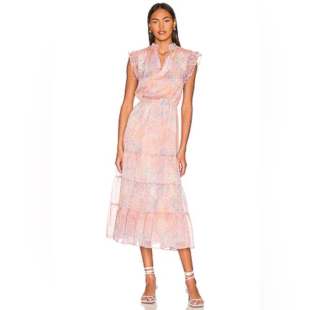 BB Dakota Dreaming of Waves lined midi dress